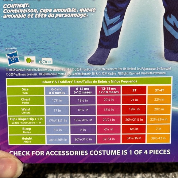 New PJ Masks Power Heroes Halloween Costume Size Toddlers 2T Blue CATBOY - Picture 4 of 7